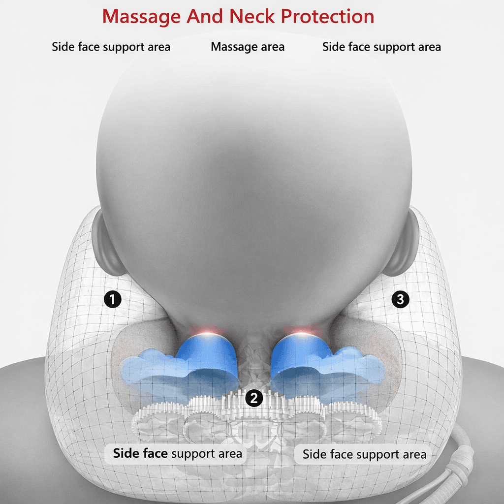Electric Neck Massager جهاز مساج رقبة كهربائي حراري، صورة 5