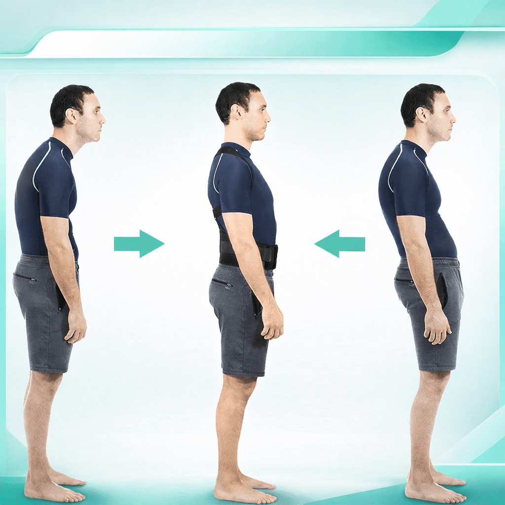 Magnetic Back Brace Posture Corrector حزام مغناطيسي لتقويم الظهر والكتفين، صورة 3