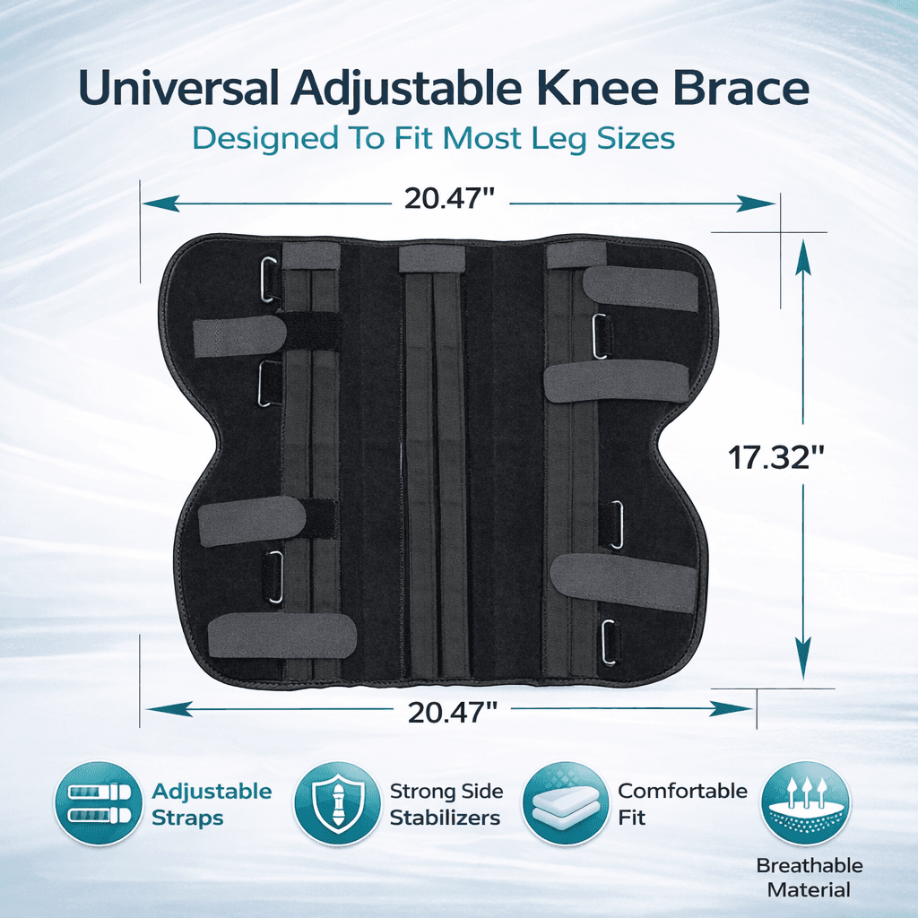 Knee Immobilizer Brace دعامة تثبيت الركبة والساق بعد العمليات والإصابات، صورة 2