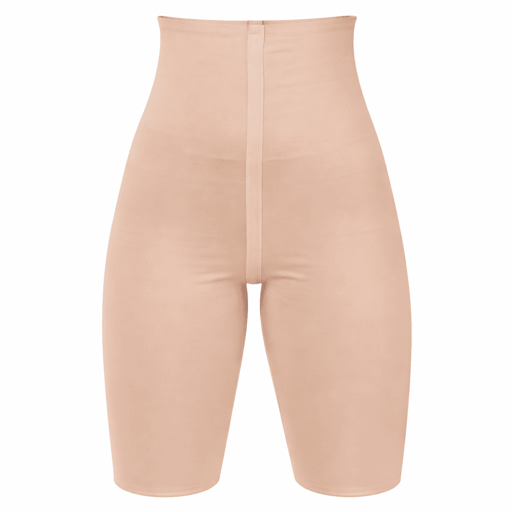 Women Thigh Slimmer Corset شورت مشد للتخسيس وشد البطن والأرداف – أسود وبيج، صورة 2