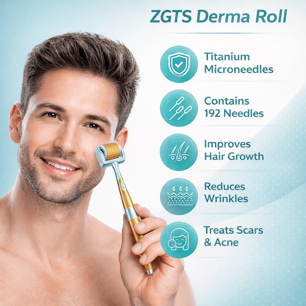 Derma Roller Micro Needling لتحفيز الكولاجين وتجديد البشرة، صورة 2