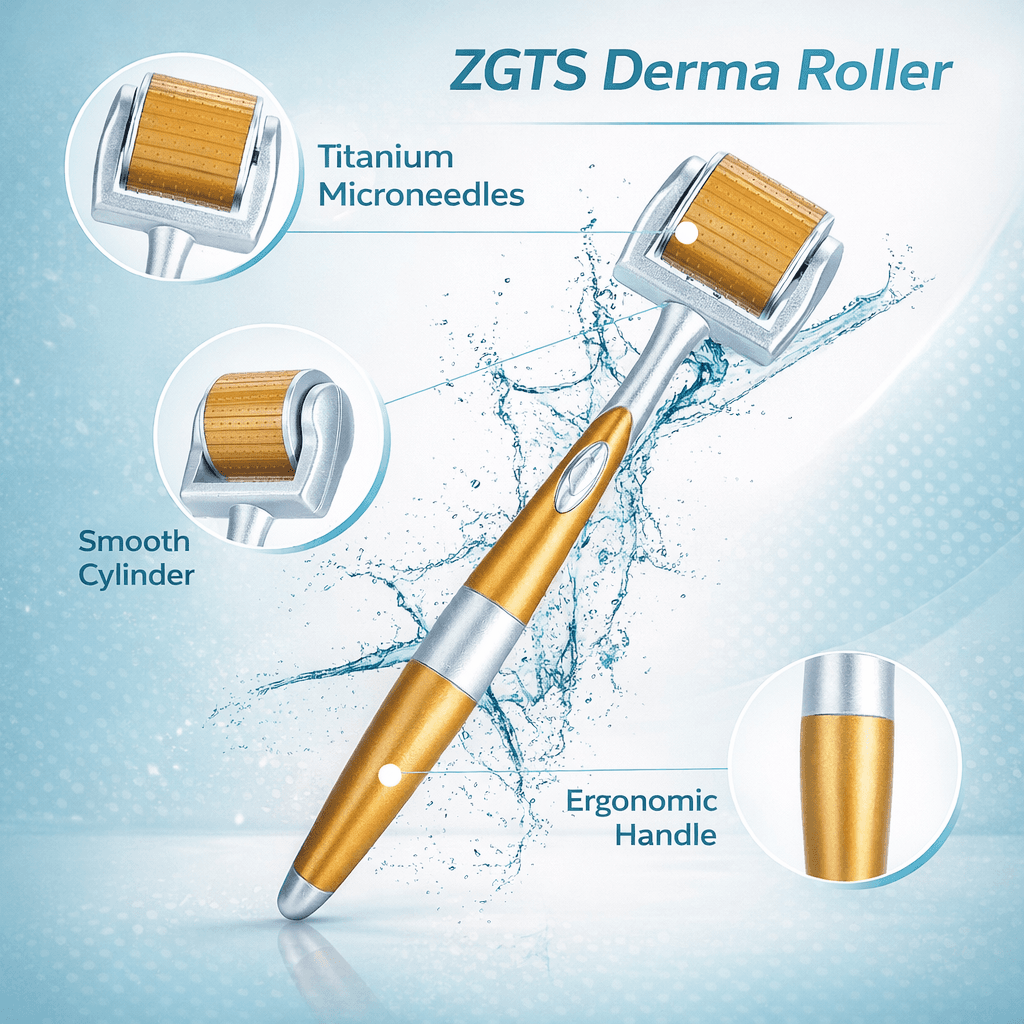 Derma Roller Micro Needling لتحفيز الكولاجين وتجديد البشرة، صورة 4