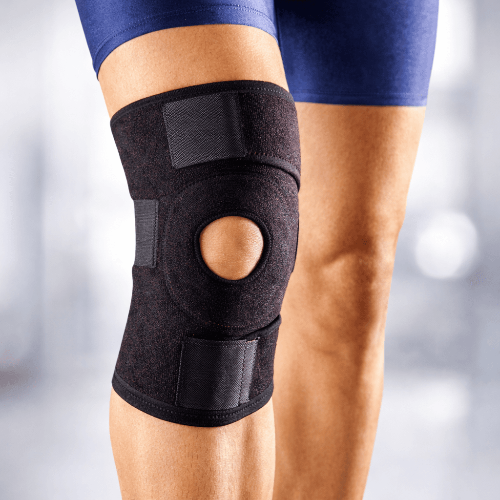 Mirage Open Knee Soft ركبة بحزام بدون دعامة، صورة 2