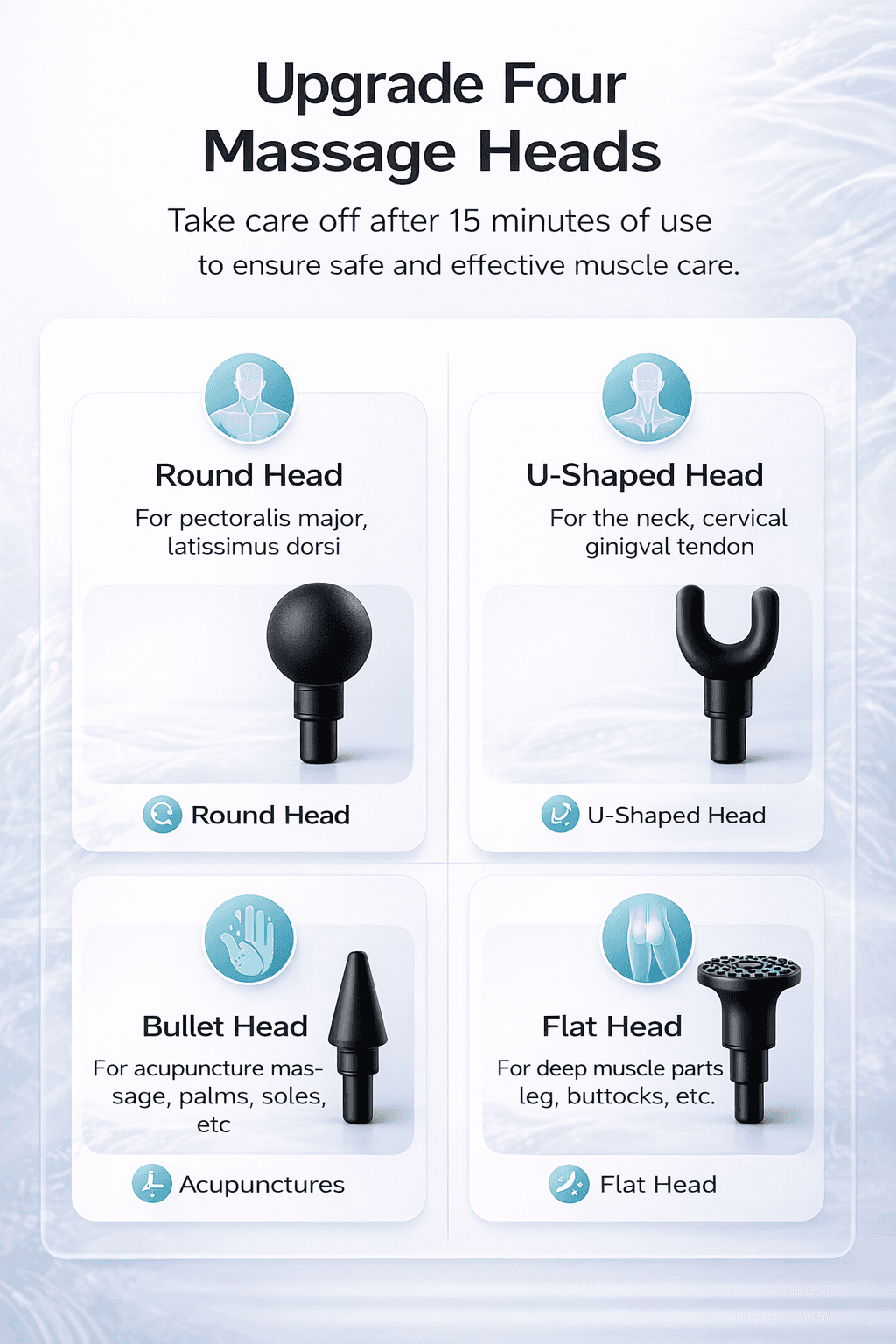 Mini Fascial Gun جهاز مساج عضلات للمساج العميق – ميني فيزيكال جن لتخفيف آلام العضلات، صورة 4