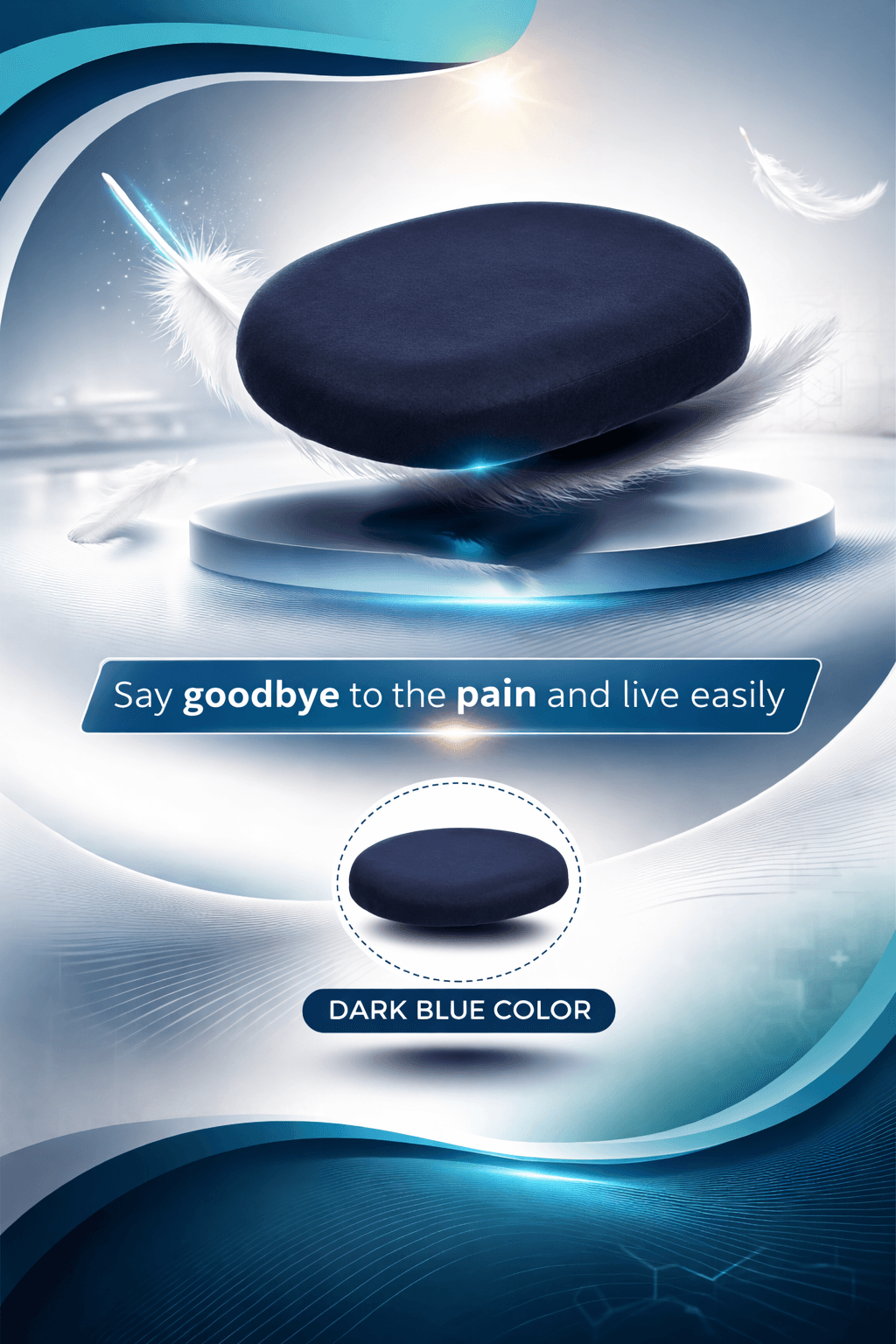 Oval Seat Cushion مقعد طبي بيضاوي مريح، صورة 3