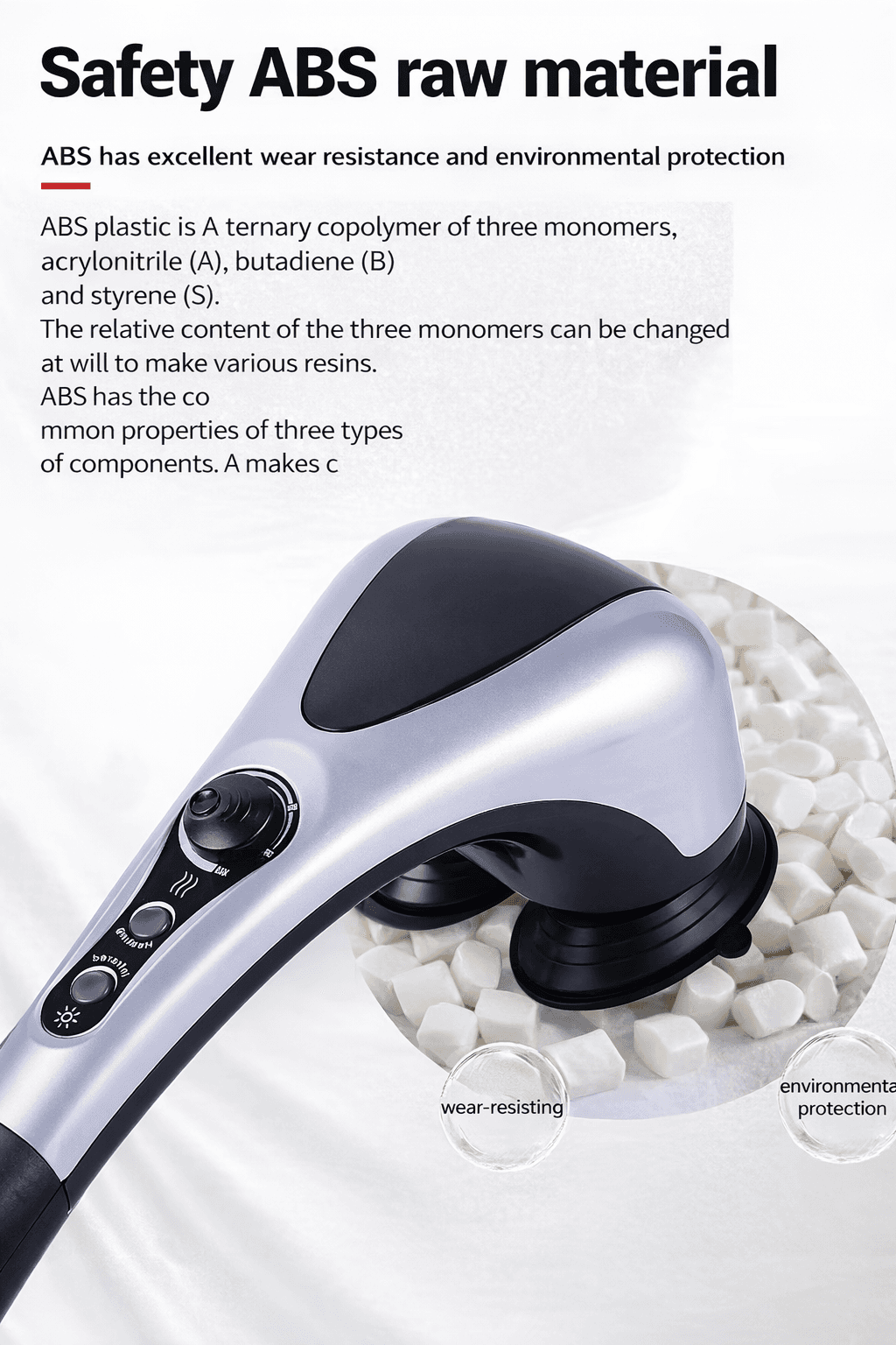 Double Head Massager جهاز مساج كهربائي حراري مزدوج، صورة 4