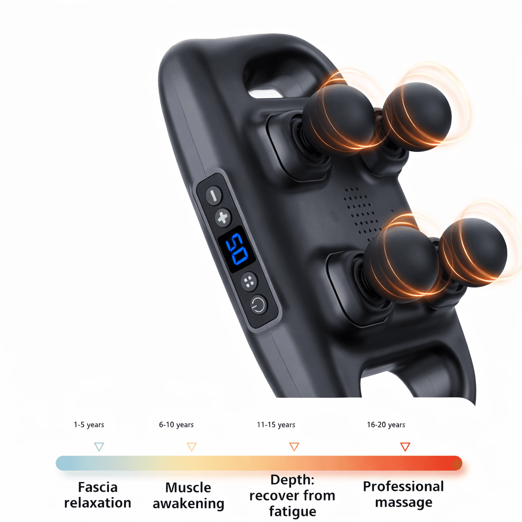 Quad Muscle Massager جهاز مساج رباعي عميق لاسترخاء العضلات، صورة 4
