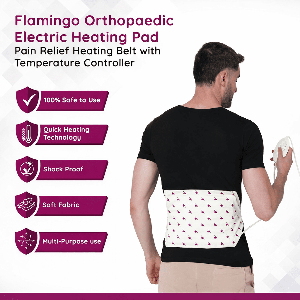 Electric Heating Pad وسادة تسخين كهربائية طبية لتخفيف آلام العضلات والمفاصل وتحسين الدورة الدموية، صورة 4