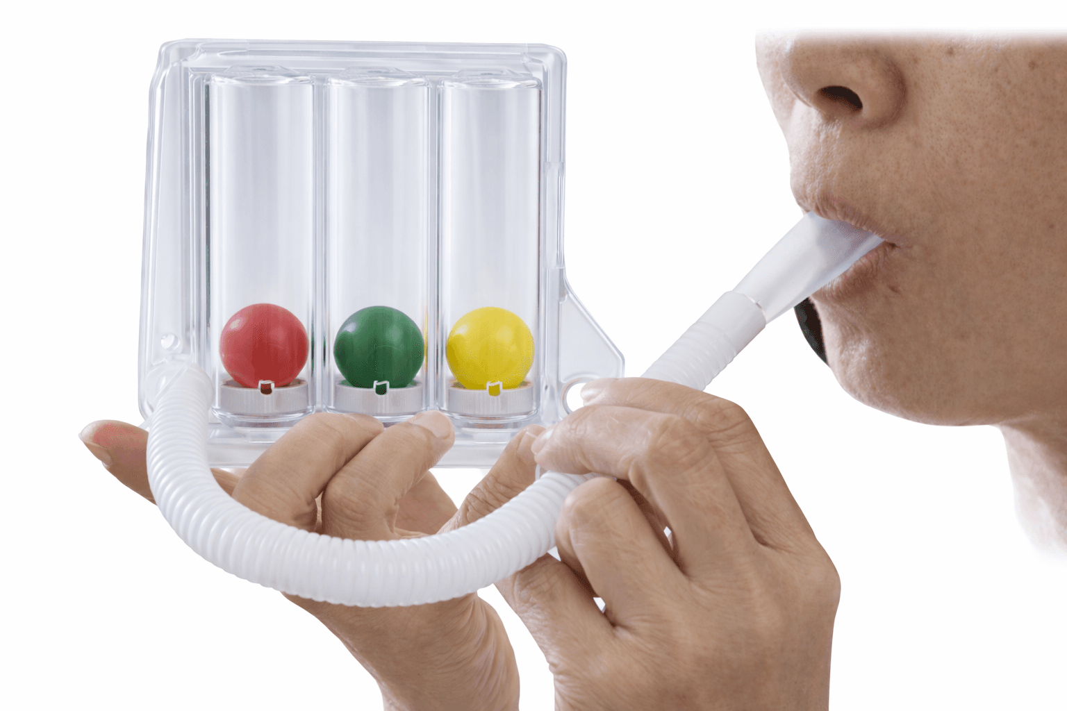 Prima Spirometer جهاز سبيروميتر بريما لاختبار وتدريب وظائف الرئة – 3 كرات لتحسين التنفس، صورة 3