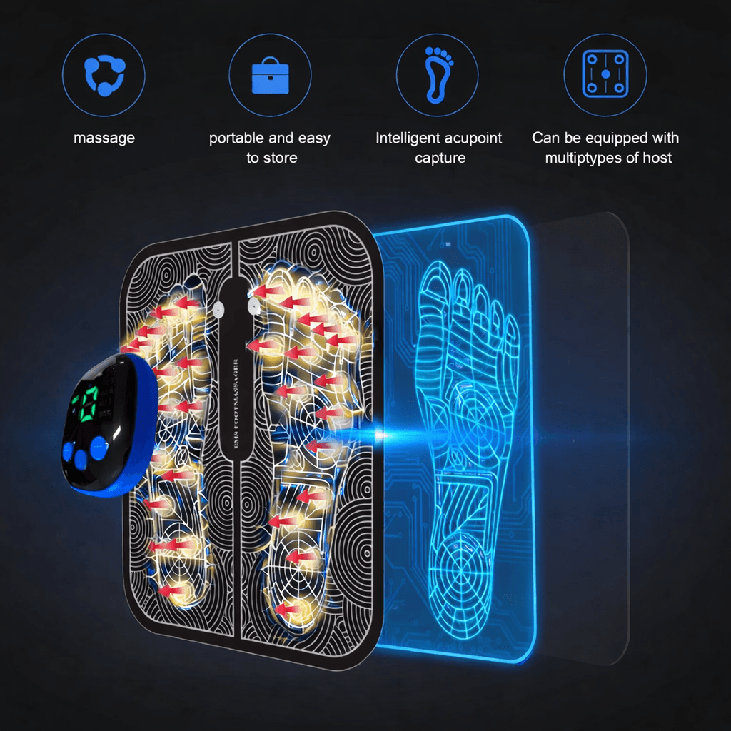 EMS Foot Massager جهاز مساج وتدليك القدم بـ 8 أوضاع مختلفة لتحسين الدورة الدموية وتخفيف آلام العضلات، صورة 7