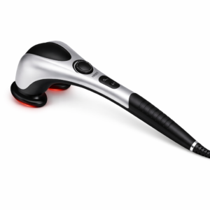 Double Head Massager جهاز مساج كهربائي حراري مزدوج بخاصية الأشعة تحت الحمراء لتخفيف توتر العضلات