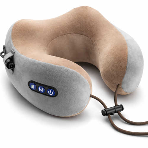 Electric neck massager pillow with heating and vibration function for neck pain relief