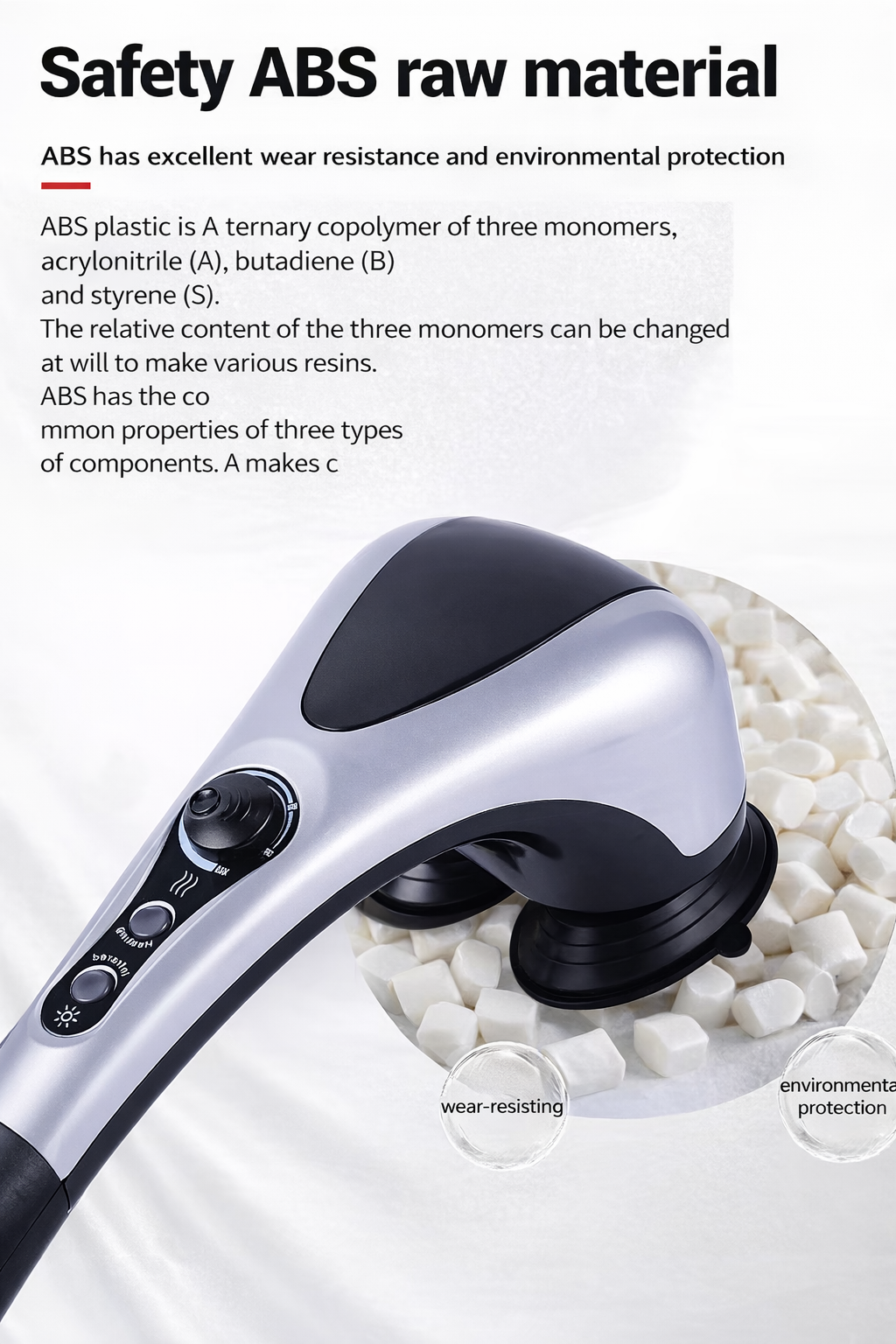 Double Head Massager جهاز مساج كهربائي حراري مزدوج - الصورة 4