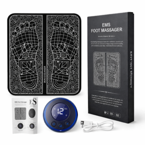 EMS Foot Massager جهاز مساج وتدليك القدم بـ 8 أوضاع مختلفة لتحسين الدورة الدموية وتخفيف آلام العضلات