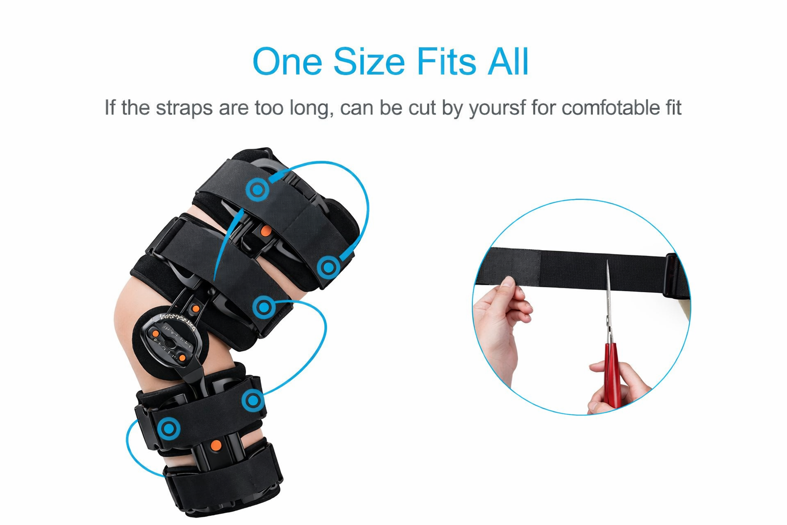 Knee Hinged Brace دعامة ركبة مفصلية لدعم مفصل الركبة وتقليل الألم - الصورة 4